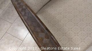 METAL OUTDOOR SETTE/WITH CUSHIONS
