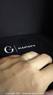 18KT WHITE GOLD WITH YELLOW SAPPHIRES RING