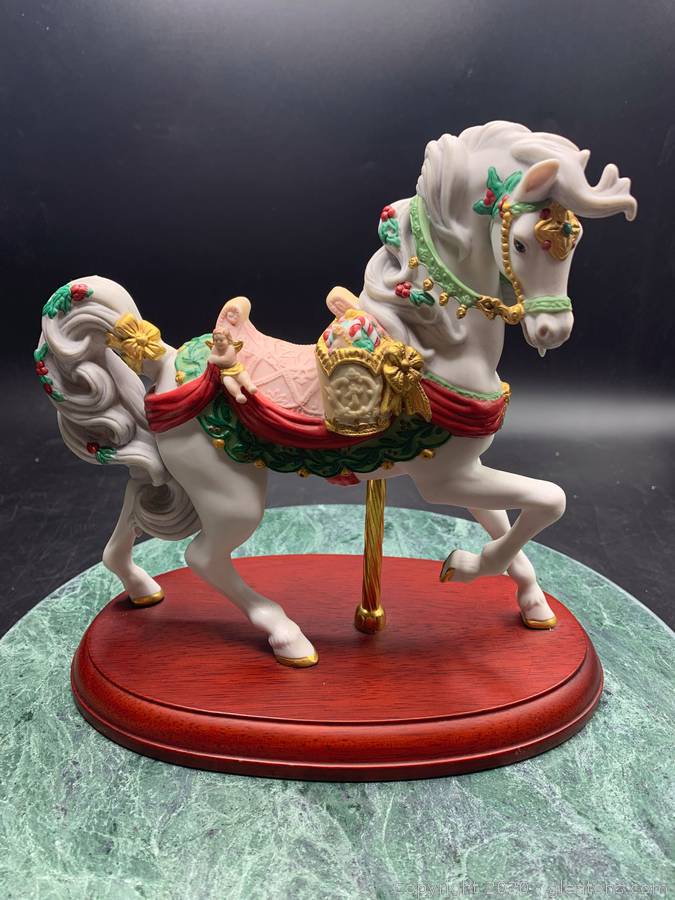 lenox christmas carousel horse