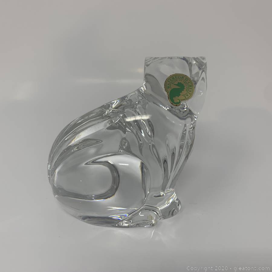 waterford crystal cat figurines