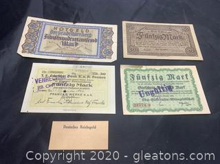 Lot of Miscellaneous Circulated Paper Money From 1919-1928 