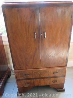 Mid Century Entertainment Cabinet/Originally English Child’s Chiffarobe (located in Event Center)