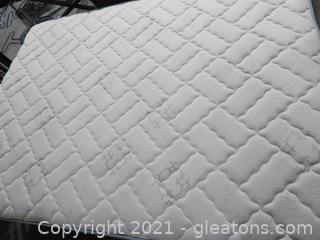 Queen Sealy Adams Way Firm Mattress. Box Spring And Frame in Great Condition with Two Mattress Covers