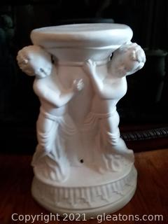 Plaster Plant Stand 