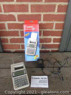 Canon P8-DH Palm Size Printing Calculator / AC Adapter or 4 AA Batteries / Paper Not Included 