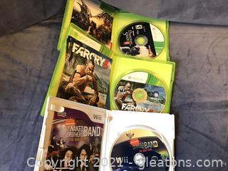 X Box 360 and Wii games
