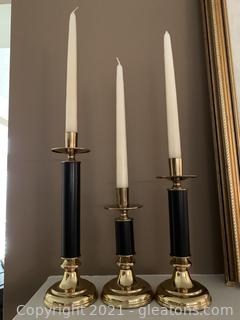 Lovely candlesticks ( lot of 3)