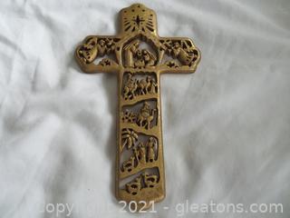 Wood Cut out Cross Wall Hanging