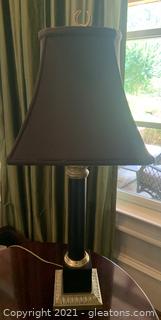 Leviton Black and Gold Metal Table Lamp 