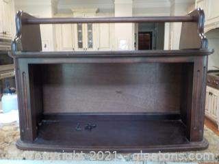 New Wooden Cabinet With Attachable Towel Bar 
(Towel bar hangs below cabinet, not as pictured)
