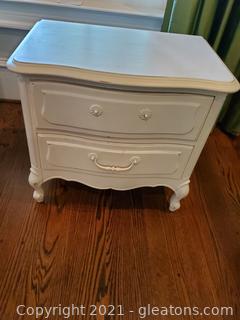 White French Provincial Night Stand 