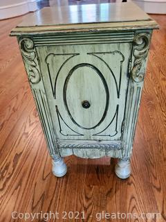 Lovely Hand Painted Night Stand End Table 