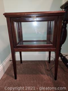 Vintage Wooden and Glass Display Table/Cabinet