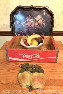 Vintage Fruit, Coca-Cola and Milk Glass Collection