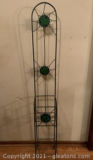 Green Metal Firefly Plant Stand