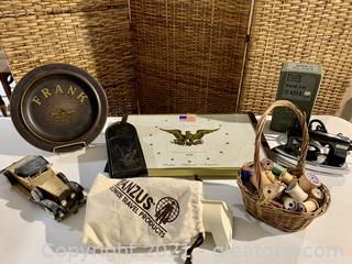 USA Commemorative Hot Plate Eagle Plate/Match Holder and Essentials 