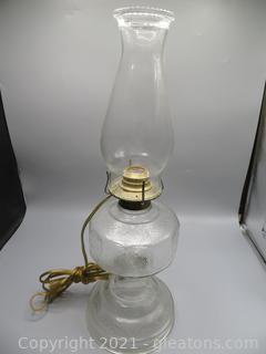 Kerosene Lamp Converted to Electric 19”