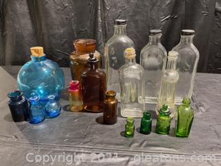 Colorful Glass Jar Lot (15+)