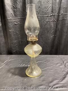 Clear Glass Oil Lamp 