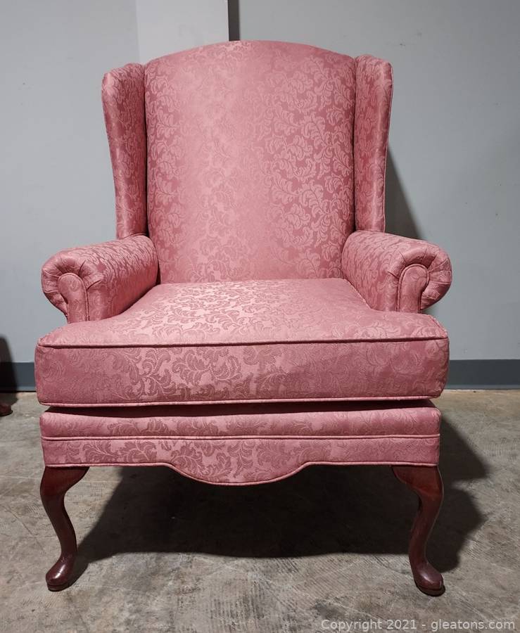 Traditional Jetton Furniture Mauve Wingback Chair