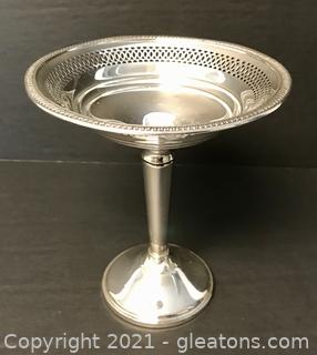 Crown Sterling Silver Weighted Candy Dish 