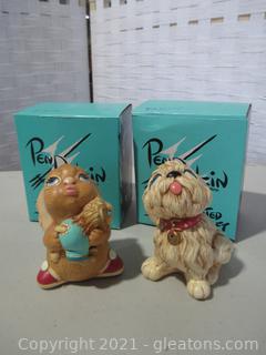 2 Pendelfin Figurines 