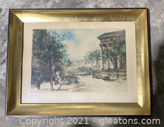 Signed and Numbered Charles Blondin Vintage Fine Art