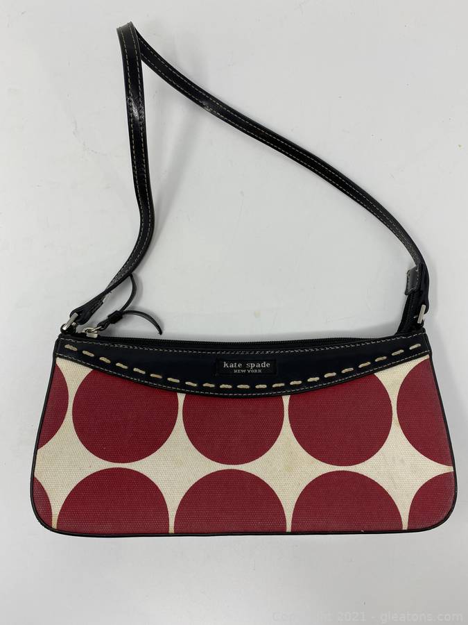 Gleaton's, Metro Atlanta Auction Company, Estate Sale & Business  Marketplace - Auction: Costume Jewelry and Hand Bags MOVED TO GLEATON'S -  ONLINE AUCTION ITEM: Kate Spade Red Spotted Little Statement Piece Purse