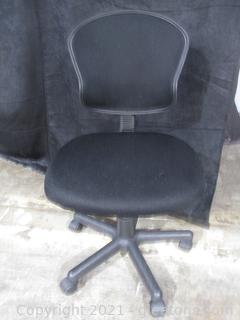 Mesh Black Armless Task Chair 