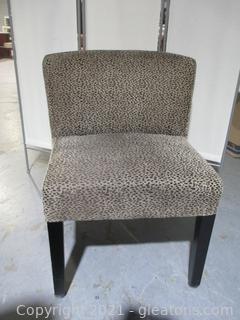 Leopard Style Print Accent Chair 