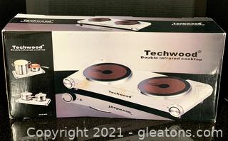 Techwood Double Infared Cooktop 
