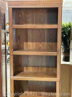 4 Shelf Bookcase in Oak Finish