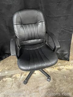 Black Adjustable Height Office Chair 