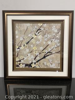 Pearls in Bloom Framed Art Work 