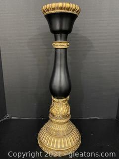 Black and Bronze Candle Stick Holder 
