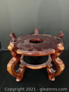 Oriental Rosewood Fishbowl Stand 