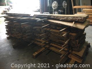 (9) Pecan Wood Slabs