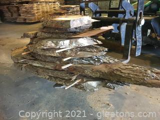 (9) Pecan Wood Slabs