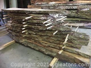 (12) Pecan Wood Slabs