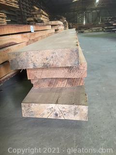 Four Pecan Wood Slabs