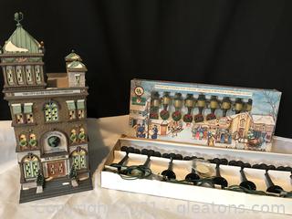 New in box retired Dept 5t Christmas in the City “the City Globe” two boxes of new street lights