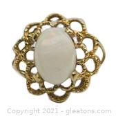 Beautiful Opal 14kt Yellow Gold Ring 