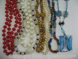 Beaded Necklace Lot 