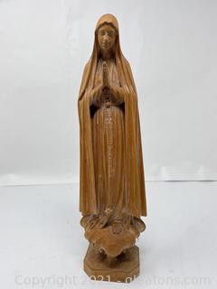 Unique Our Lady of Fatima Capelinha Sculpture 