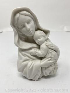 Vintage Porcelain “Mother and Child” Figurine 