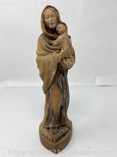 Vintage Bethlehem Mary and Jesus Figurine 