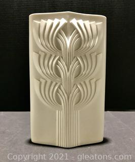 Art Deco Matte White Vase by Rosenthal Studio Line 