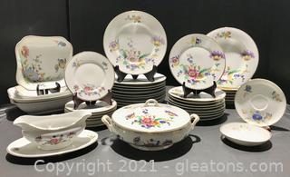 “Aelteste” German Porcelain Dishes by Hutschenreuther (41pc)