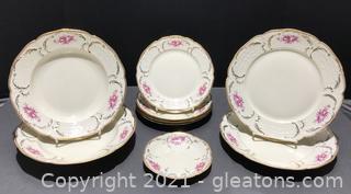 Sanssouci Rose Dishes by Rosenthal (9 Pcs)