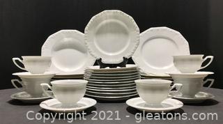 6 pc “Maria” Porcelain Place Setting by Rosenthal - Service for 6 (37 pcs)